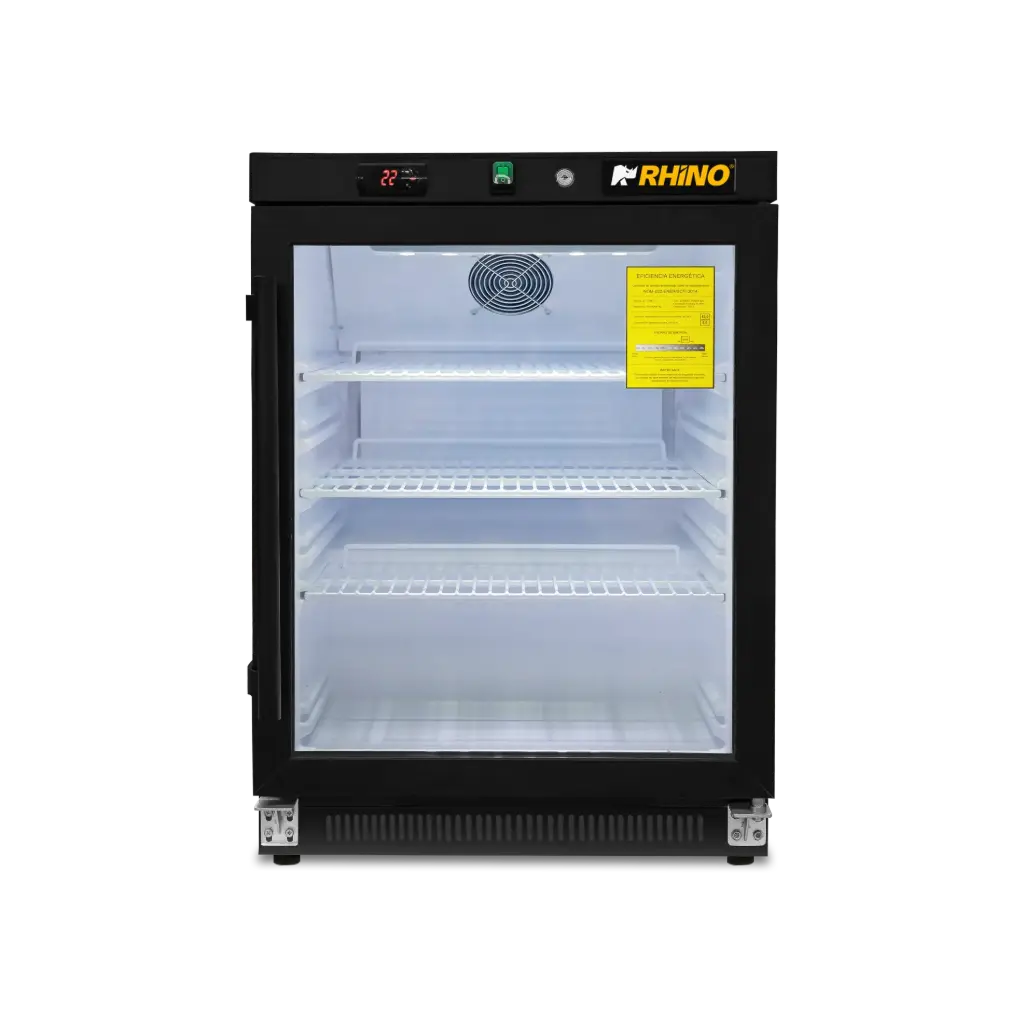 Refrigerador Vertical Puerta de Cristal 4Ft